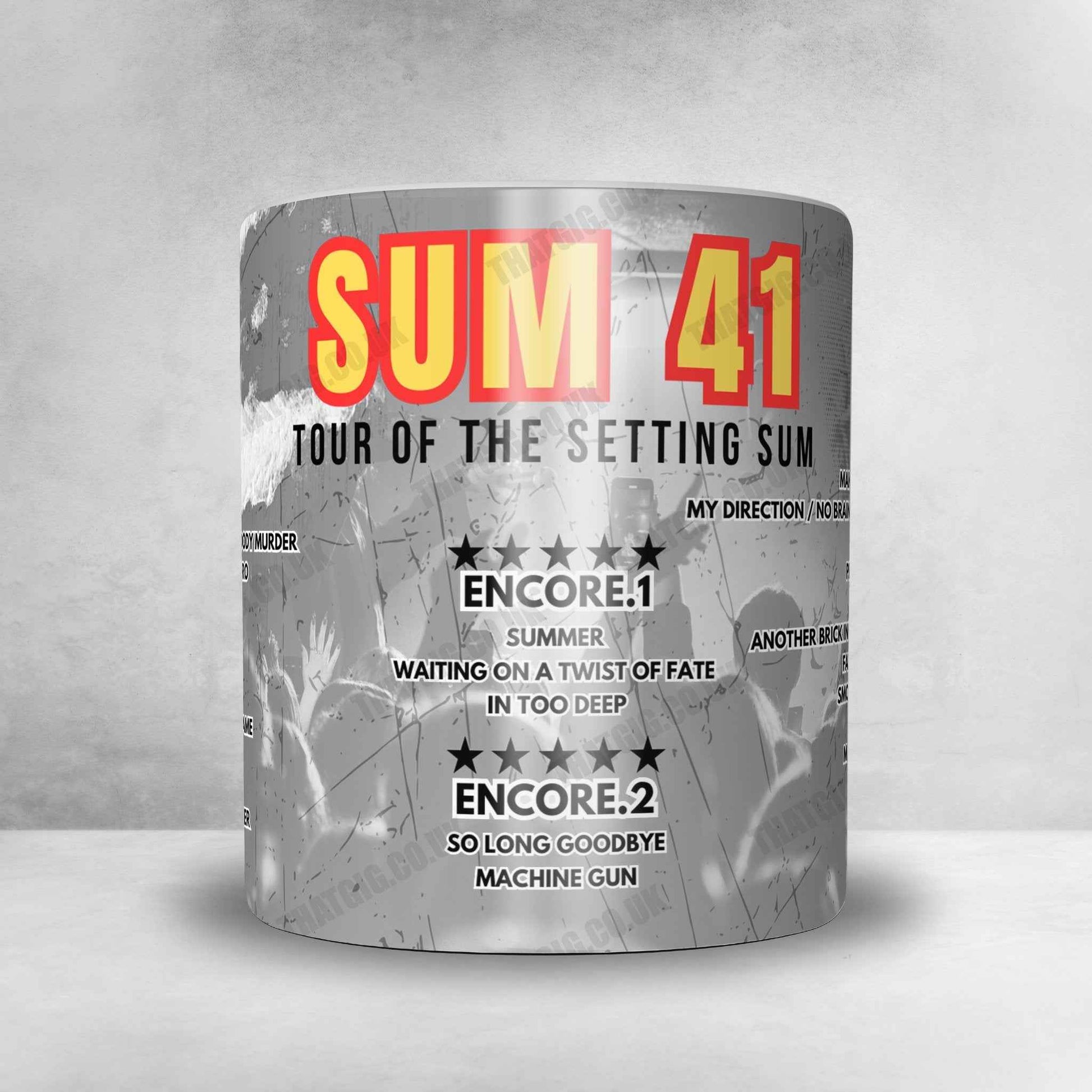 Sum 41 Setlist Poster - Rogers Place, Edmonton - January 17th, 2025