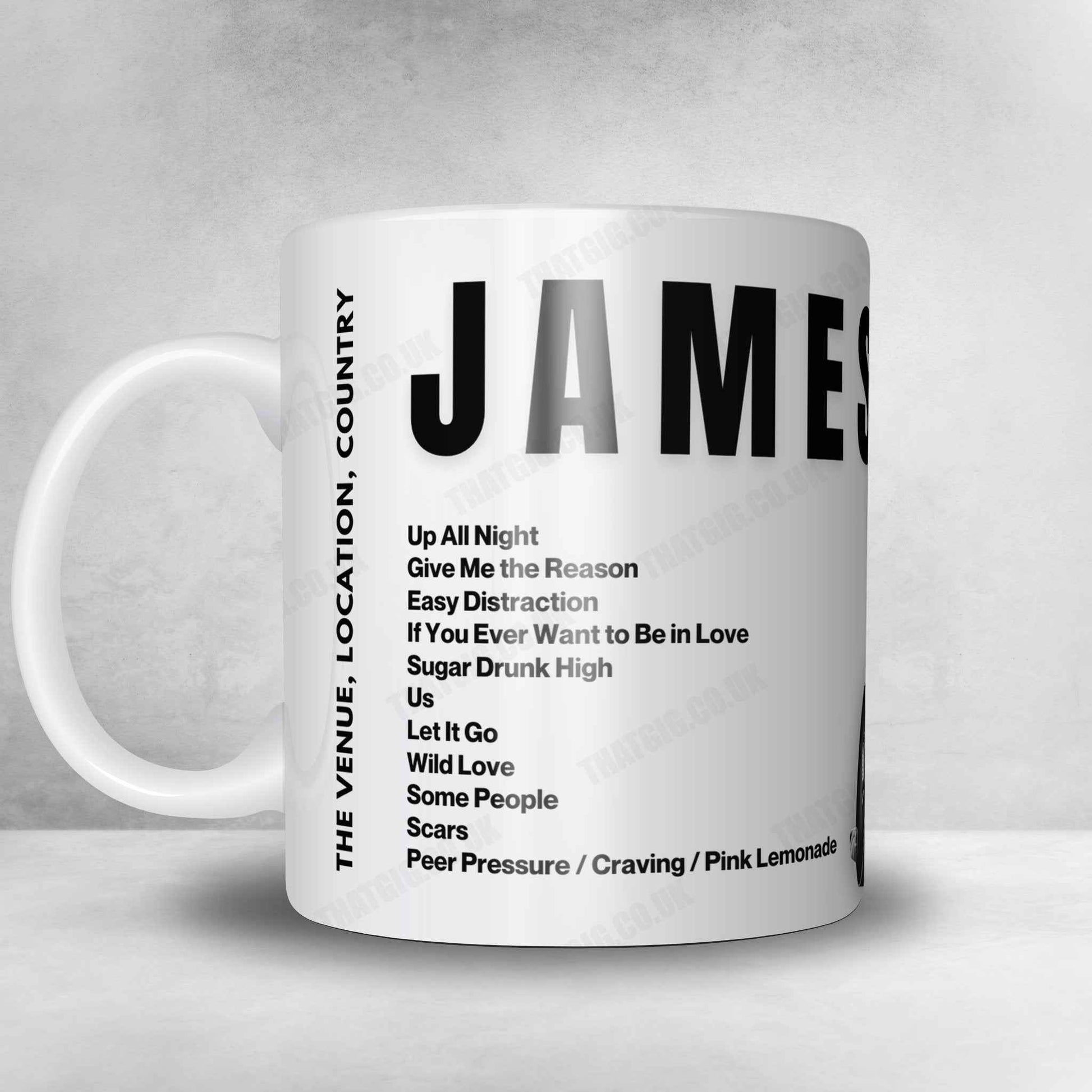 James Bay Setlist Poster - State Farm Arena, Atlanta - August 26th, 2022