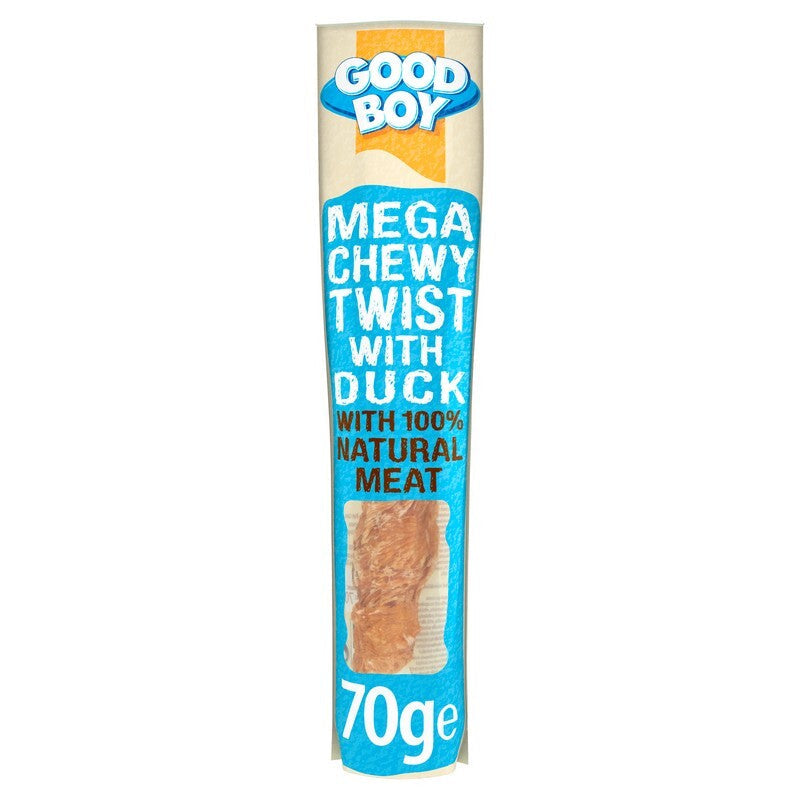 Good Boy Mega Chewy Twist with Duck 70g - Case of 18