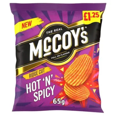 20 x Mccoys Hot N Spicy - 65GM