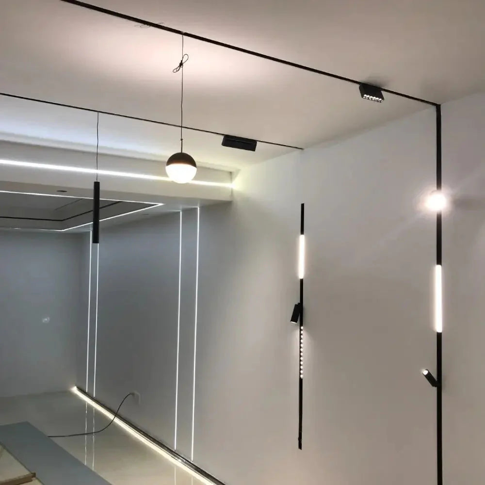 Modern Embedded Flexible Linear Fixture LED Spotlight DC48V Ceiling Indoor Light