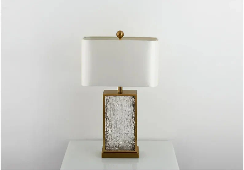 Modern Table Lamp Glass Body Marble Led Stand Desk Light