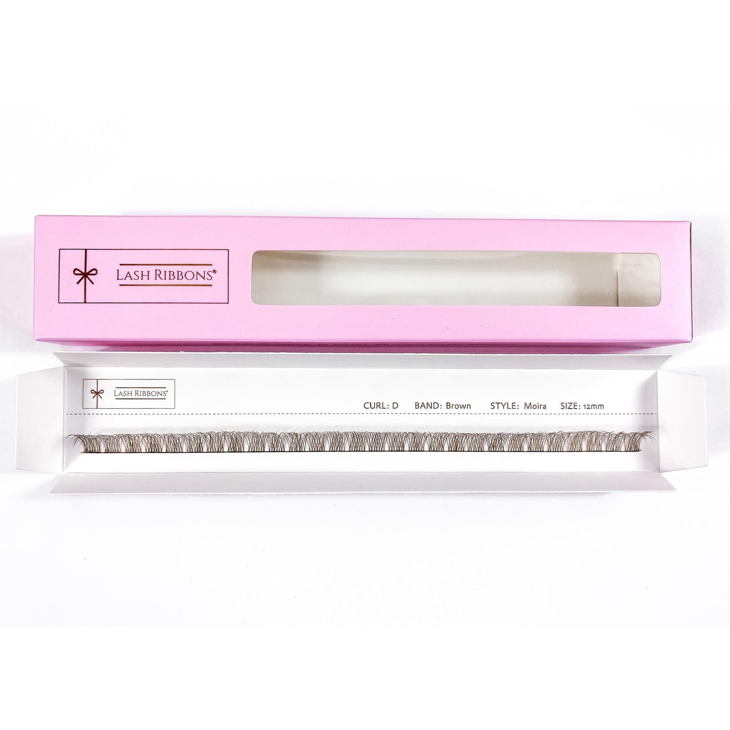 3D 'D' Curl Brown Lash Ribbons® Starter Kit (With Clear Lash Bond)