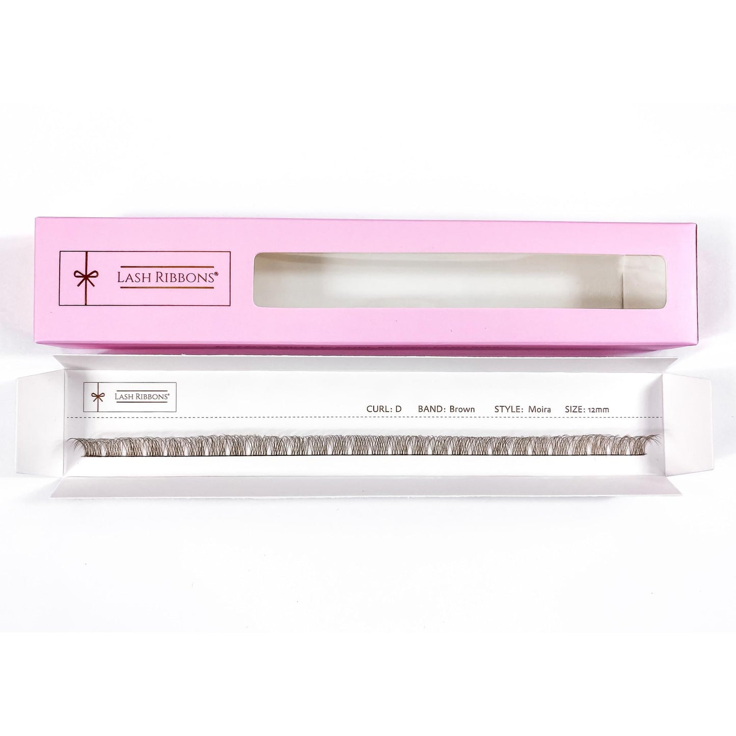 3D 'D' Curl Brown Lash Ribbons® Starter Kit (With Clear Lash Bond)