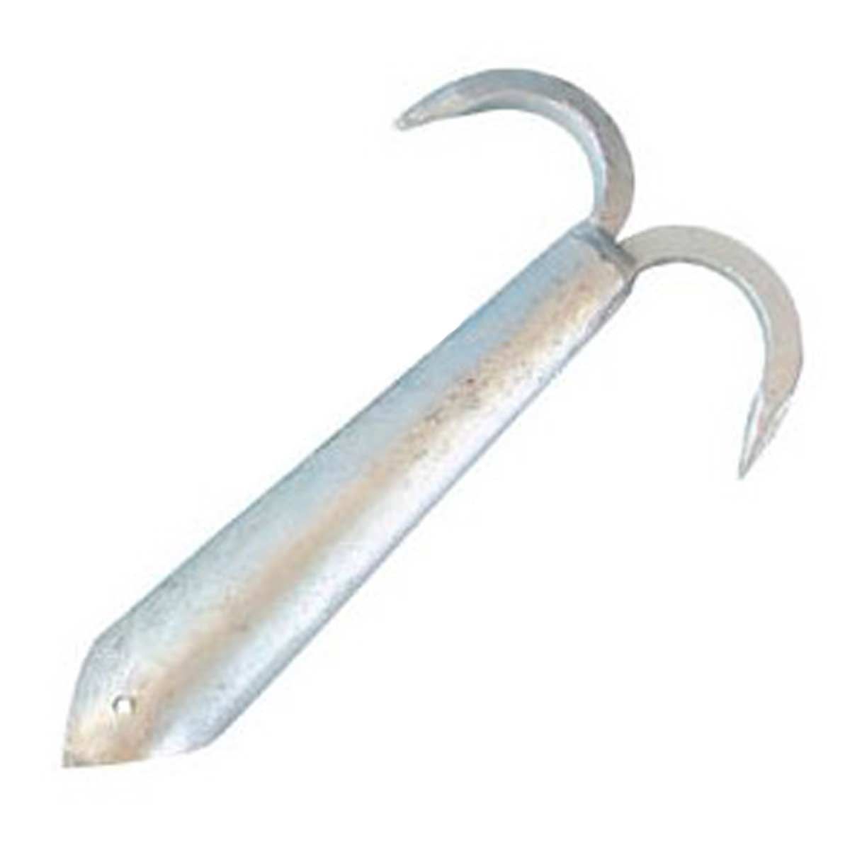 AG Double Galvanised Steel Boat Hook (203mm Long / 38mm ID)