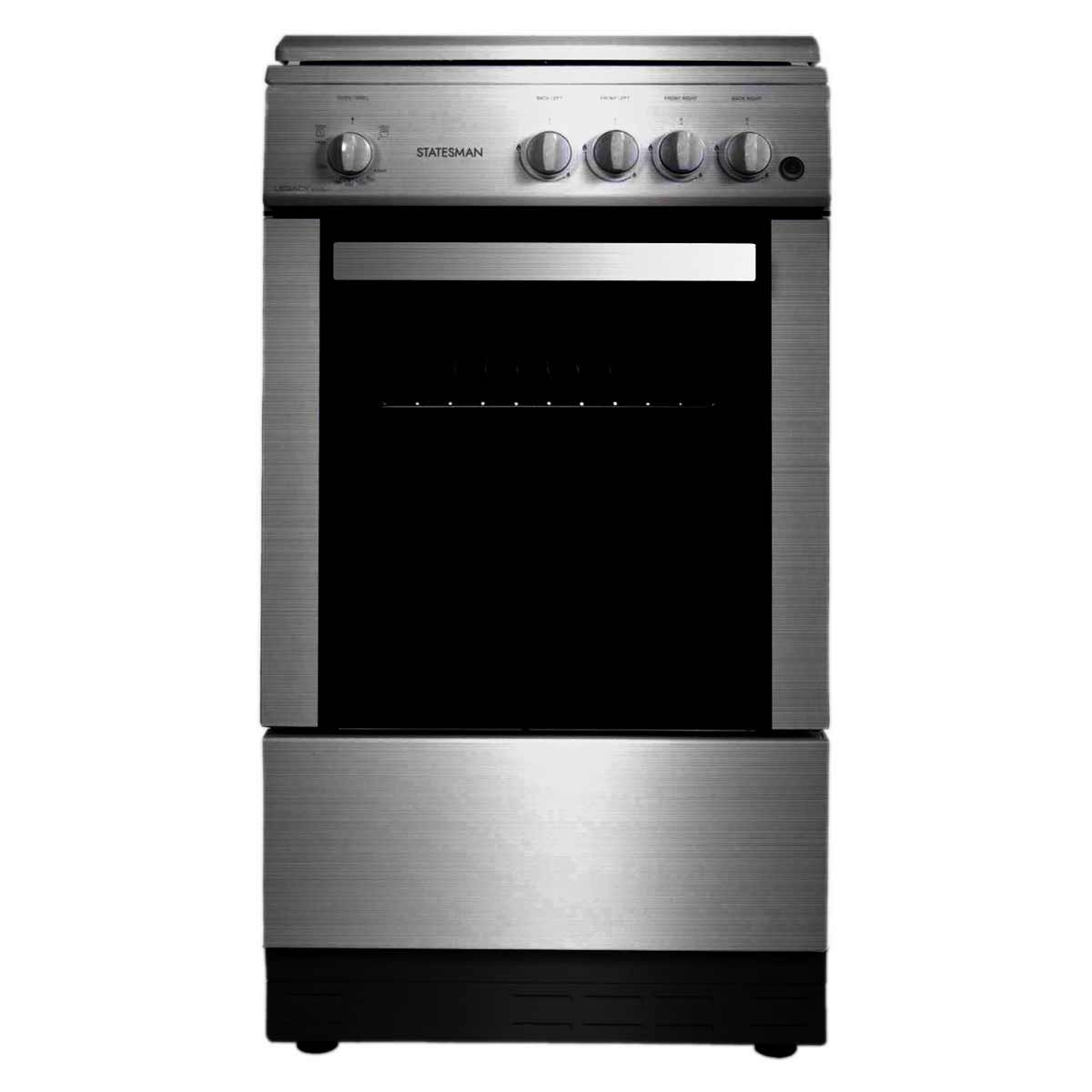 Statesman Legacy Free-Standing 50LPG Cooker Silver