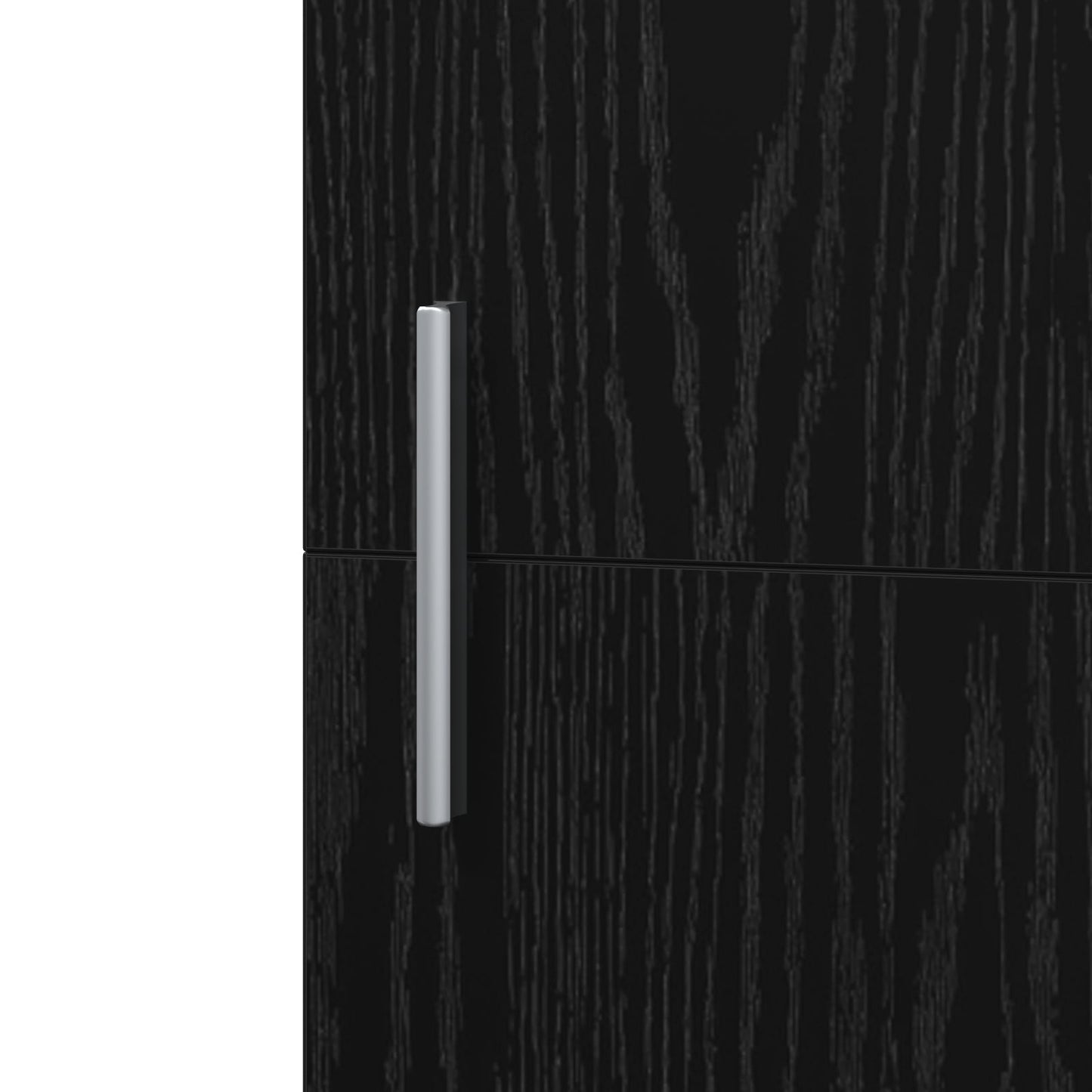 Highboard Black Oak 45x42.5x185 cm Engineered Wood