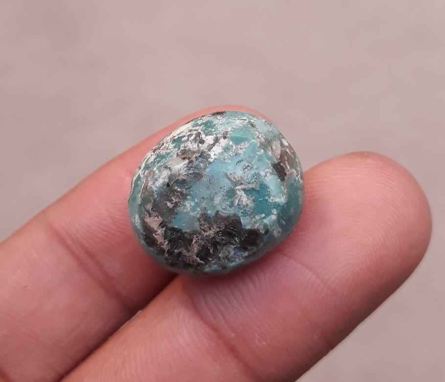 Natural Turquoise with Pyrite - Green Matrix Turquoise - 26.10ct 19x16x11mm