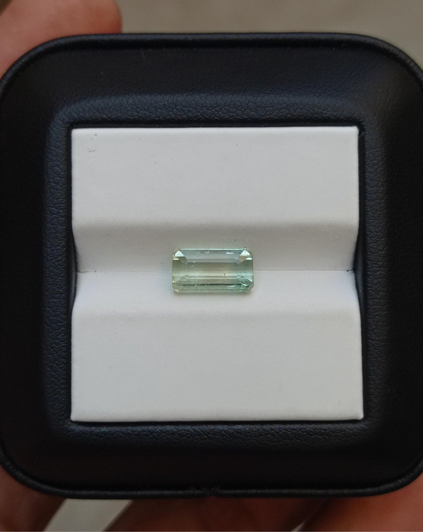 2.45ct Natural Light Green Tourmaline Gemstone - October Birthstone - 10x5x5mm