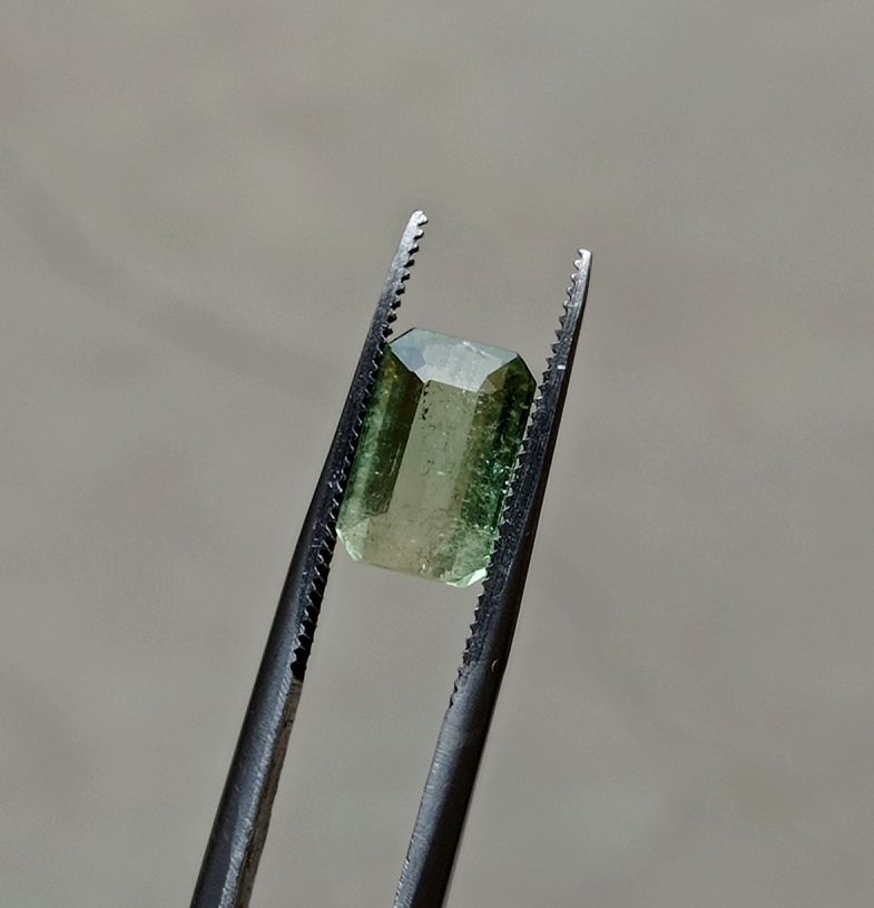 3.3ct Natural Light Green Tourmaline Gemstone - October Birthstone - 11x7x5mm