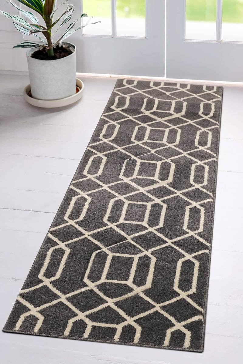 Newport Lattice Rug – Textured Geometric