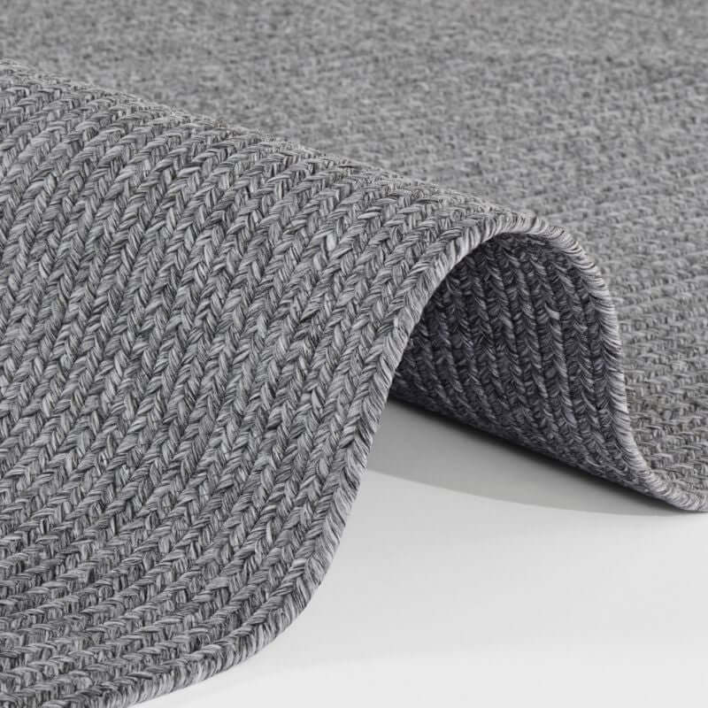 Indoor Outdoor Trenzado Rug – Bordered Plain Design