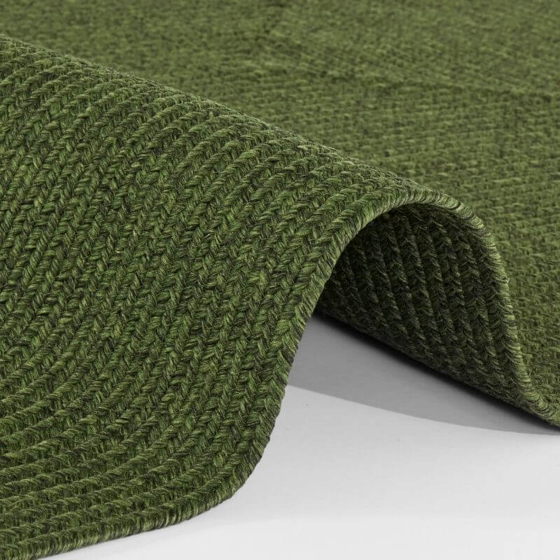 Indoor Outdoor Trenzado Rug – Bordered Plain Design