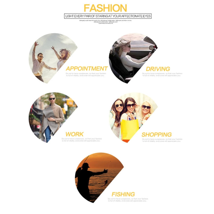 Yellow Lens Anti Glare Glasses Safety Driver Sunglasses for Men / Women