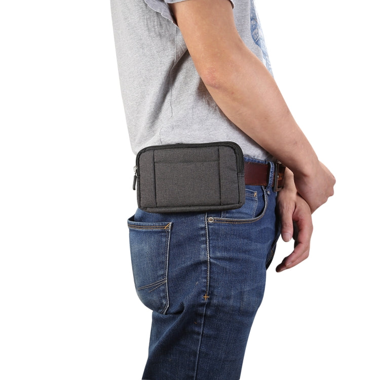 Sports Denim Universal Phone Bag Waist Bag for 6.4~6.5 inch Smartphones, Size: XL, XL