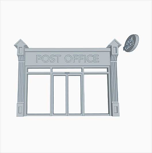 Ready to Paint Victorian Shopfront - Style 4 - Post Office
