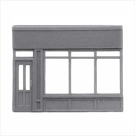 N Scale Ready to Paint Victorian Shopfront - Parade - Style 2 (1 piece)