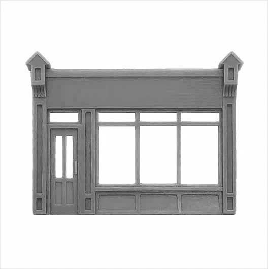 Ready to Paint Victorian Shopfront - Style 2 (1 piece)