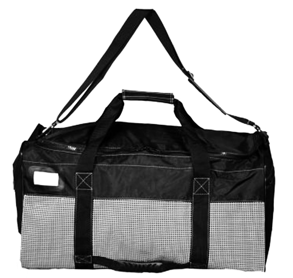 OMS Grey & Black Mesh Bag A19318013