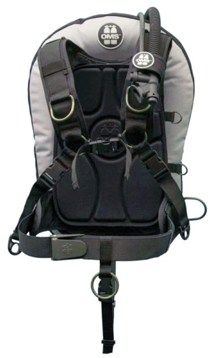 OMS Grey/Black 27Lb12.5Kg IQ Lite Harness Performance Mono Wing BC System Size ML S11518119