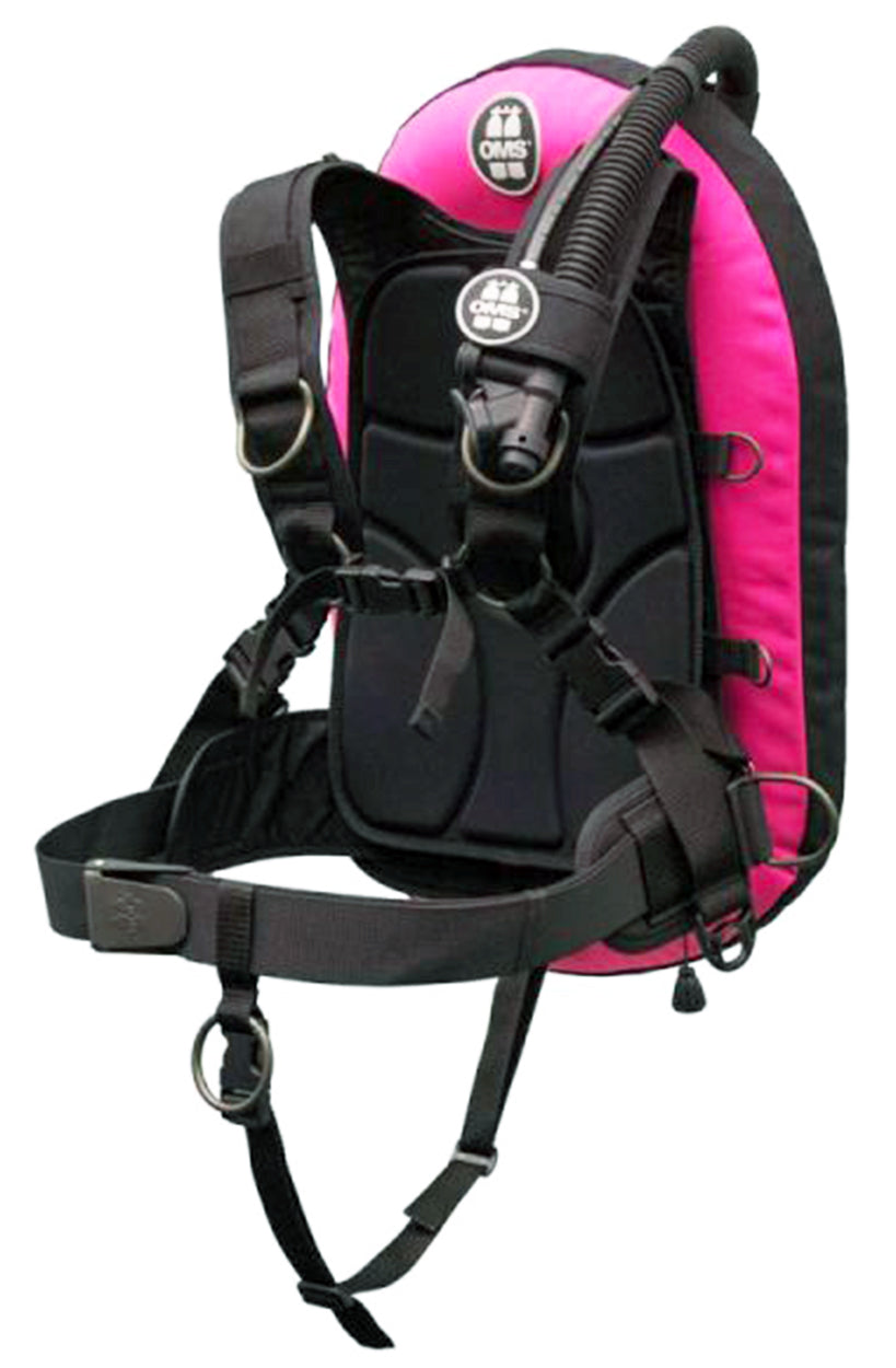 OMS Pink/Black 27Lb12.5Kg IQ Lite Harness Performance Mono Wing BC System Size ML S11518115