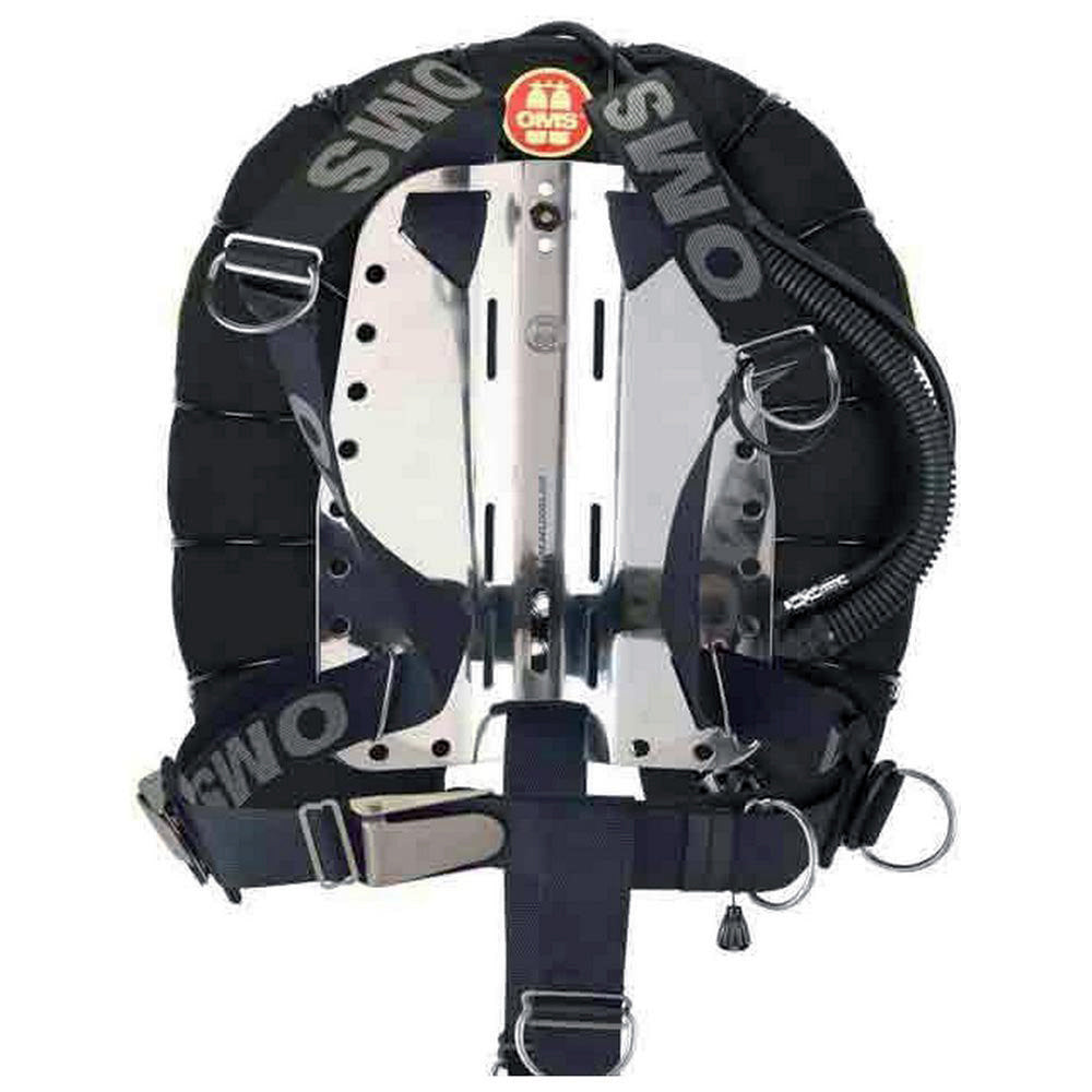 OMS Black 60Lb27Kg Aluminium SmartStream Signature Harness Deep Ocean Wing Single/Twin Tank BC System S11518133