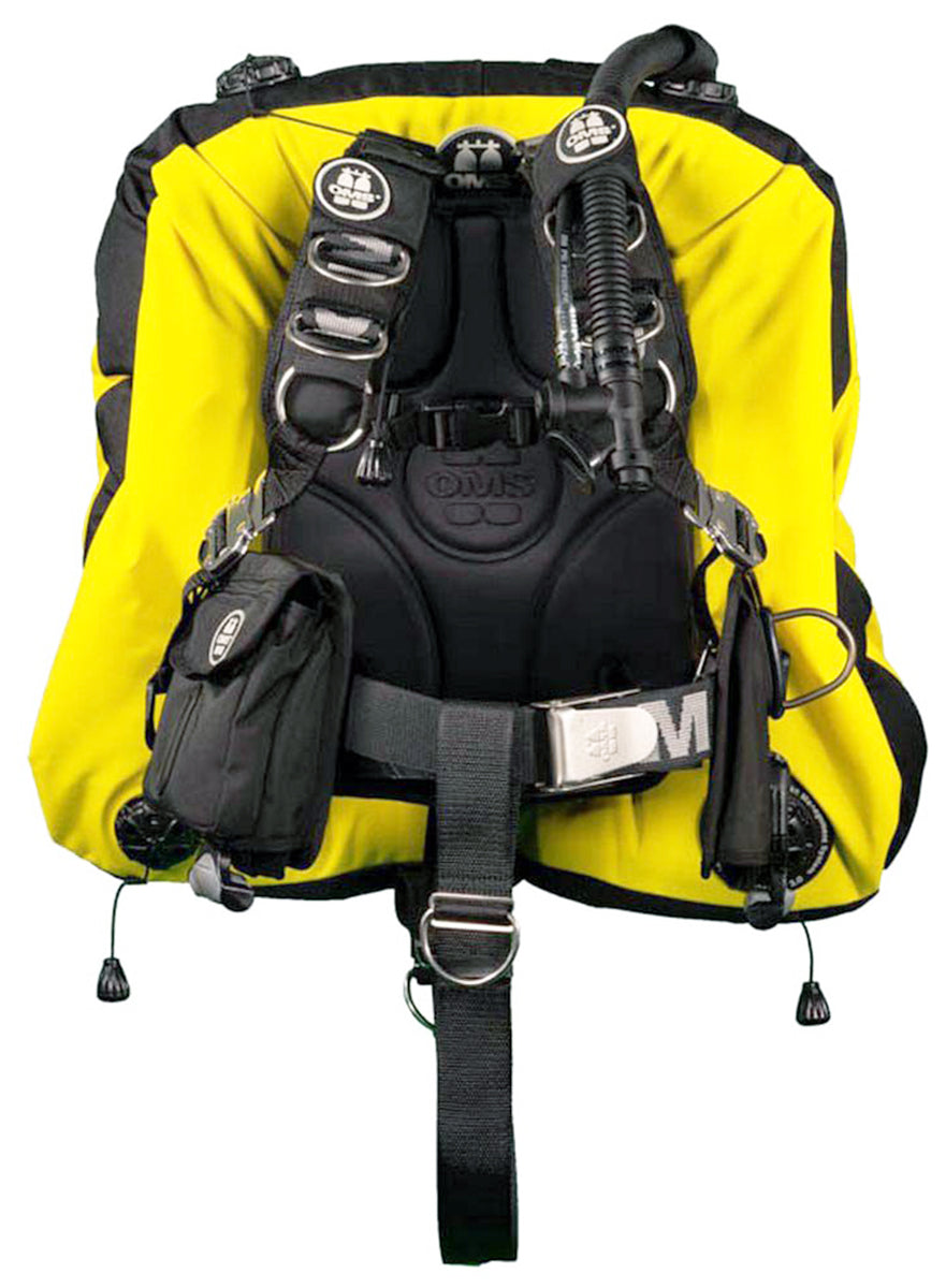 OMS Speed Yellow/Black 45/60Lb 20/27Kg Aluminum Comfort Harness III Signature with Deep Ocean Wing S11718070