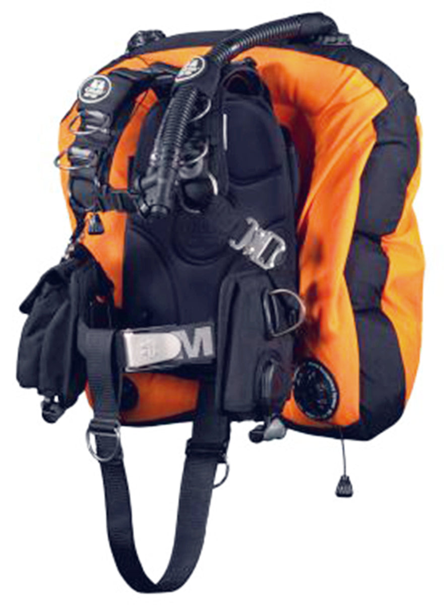 OMS Lava Orange/Black 45/60Lb 20/27Kg Stainless Steel Comfort Harness III Signature with Deep Ocean Wing S11818032