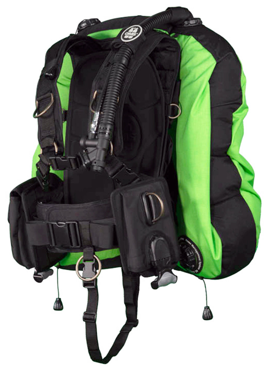 OMS Lizard Green/Black 45/60Lb20/27Kg IQ Lite CB Signature with Deep Ocean 2 Hybrid Wing Size S S11818058
