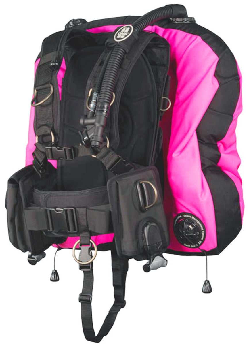 OMS Pink/Black 45/60Lb20/27Kg IQ Lite CB Signature with Deep Ocean 2 Hybrid Wing Size S S11818010