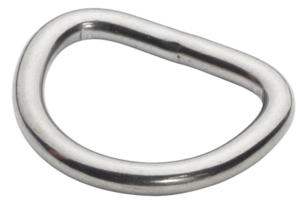 OMS Straight 1" 25mm Stainless Steel Flat DRing A11910208