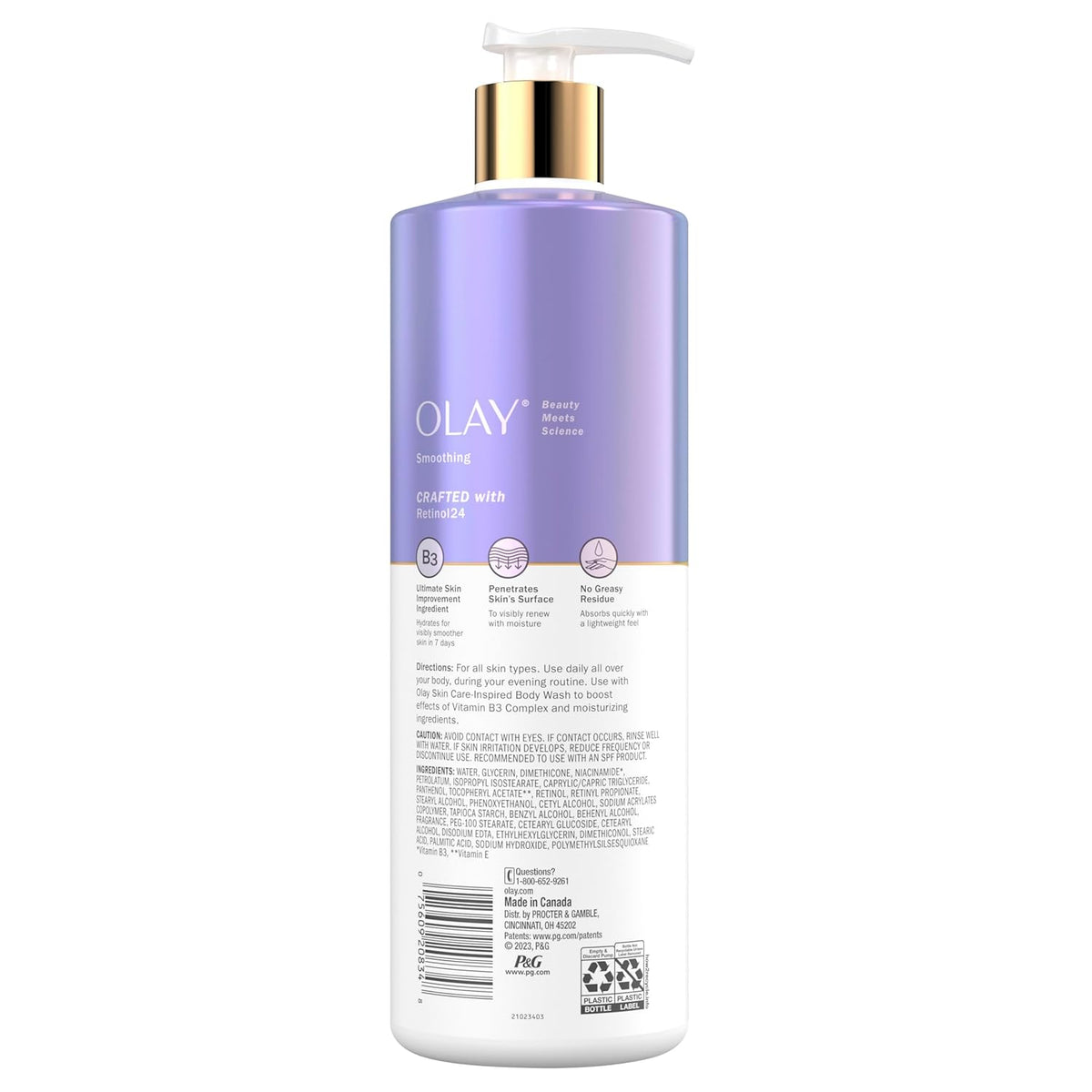 Olay Retinol 24 Smoothing Body Lotion with Vitamin B3 Complex