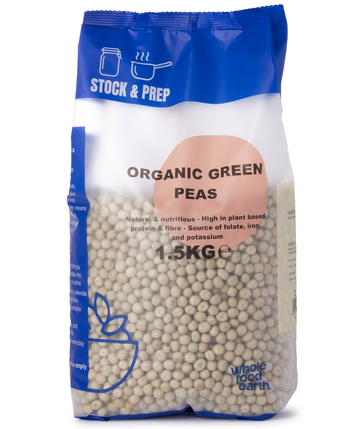 Organic Green Peas - Stock & Prep - 1.5kg