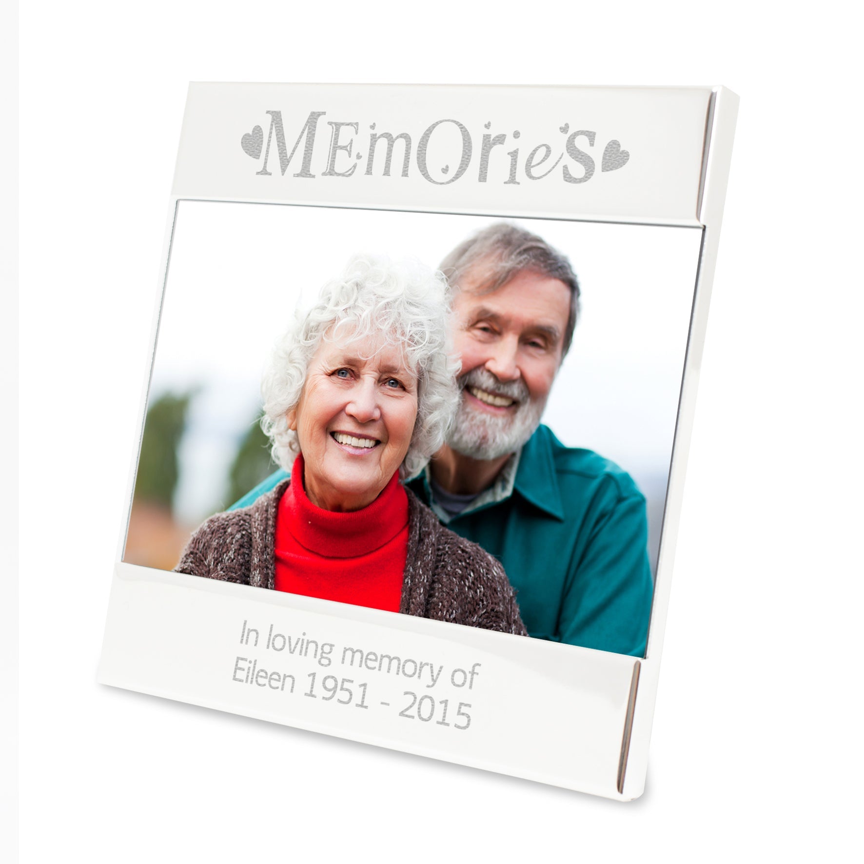 Personalised Silver Memories 6x4 Inch Photo Frame