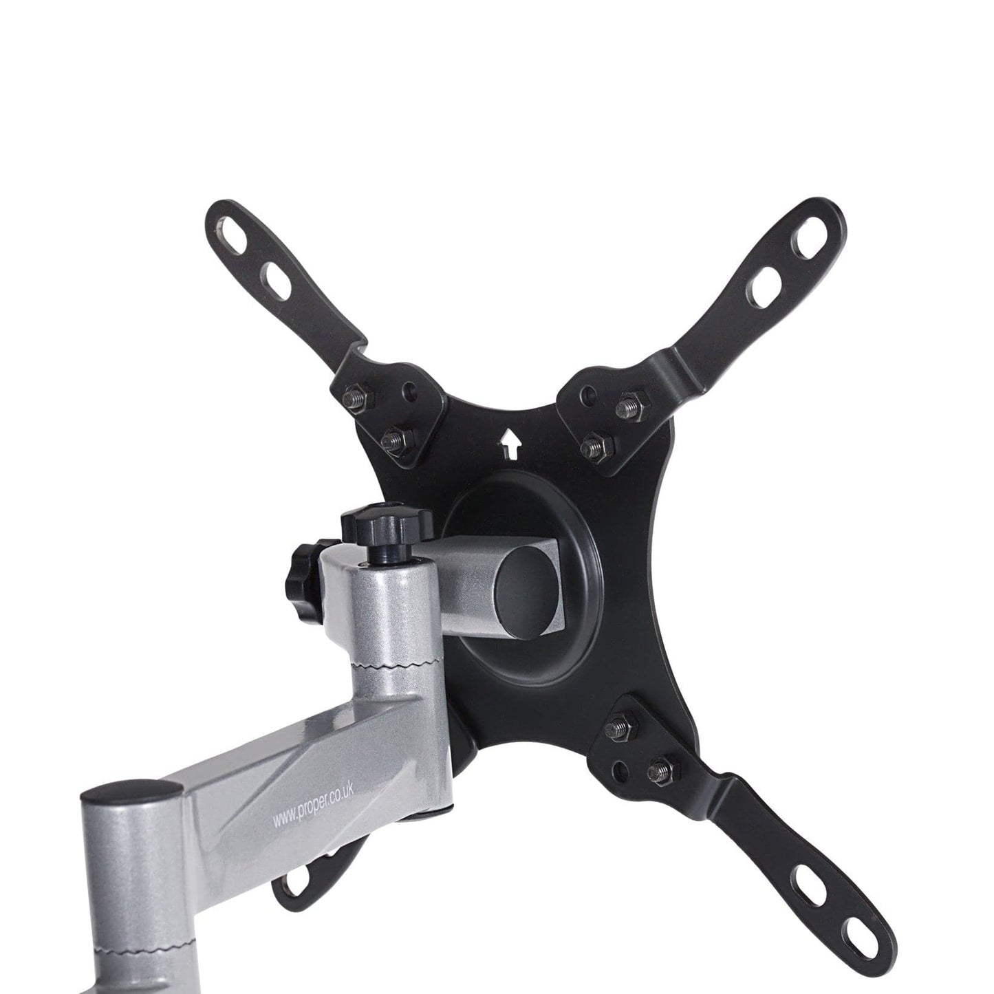 ProperAV TV Wall Bracket for Motorhome / RV / Caravan / Boat (13" – 43” / 15kg Capacity / VESA Max. 200x200) – Silver