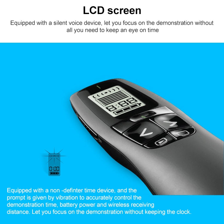 Logitech R800 2.4Ghz USB Wireless Presenter PPT Remote Control Flip Pen, R800