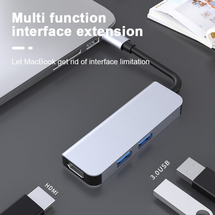2011N 3 In 1 USB 3.0 x2 HDMI Multi-function Type-C / USB-C HUB Docking Station