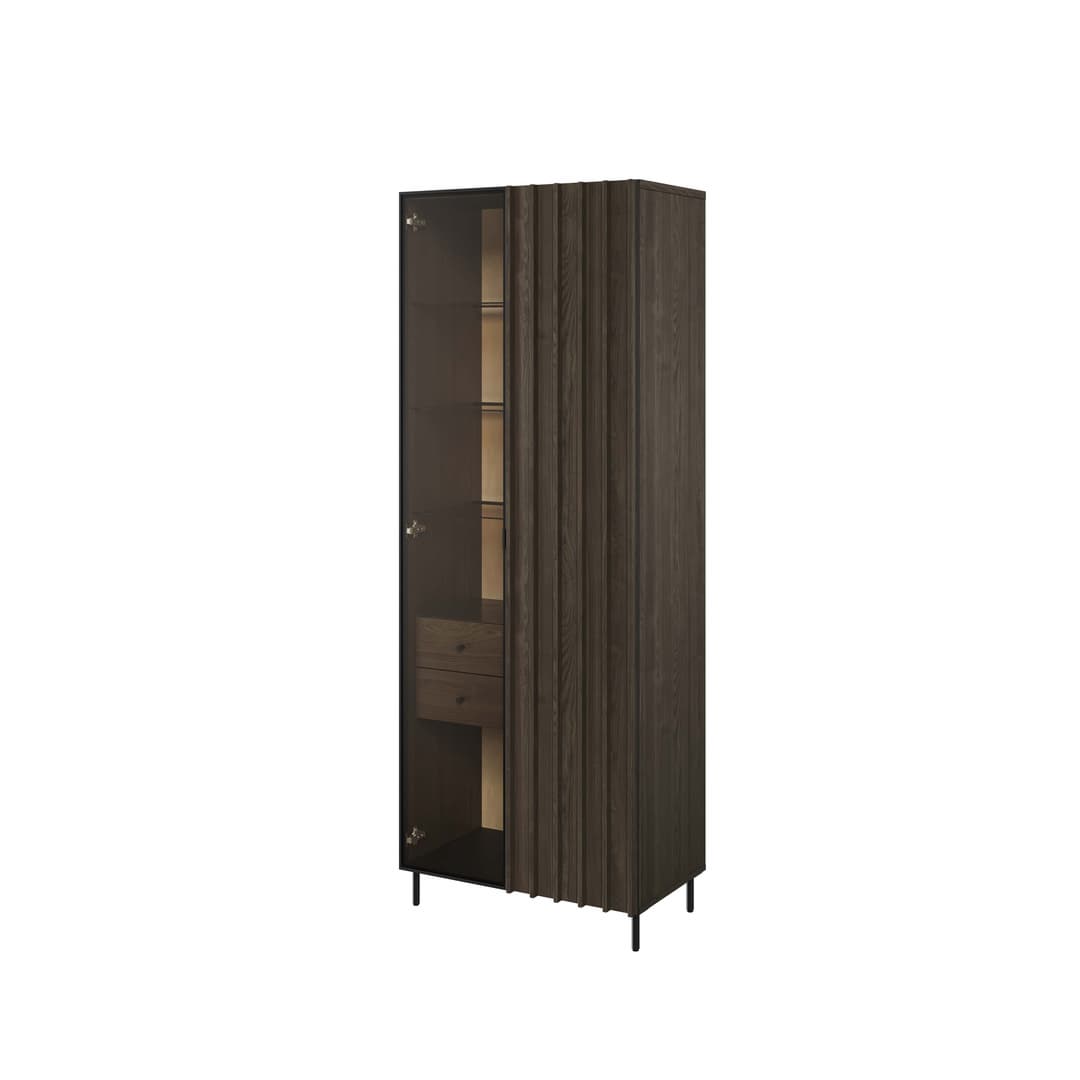 Piemonte PE-02 Tall Display Cabinet 73cm