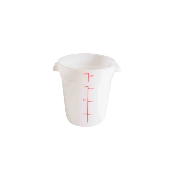 4-Quart Round Food Storage Container White