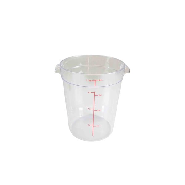 8-Quart Round Food Storage Container Clear