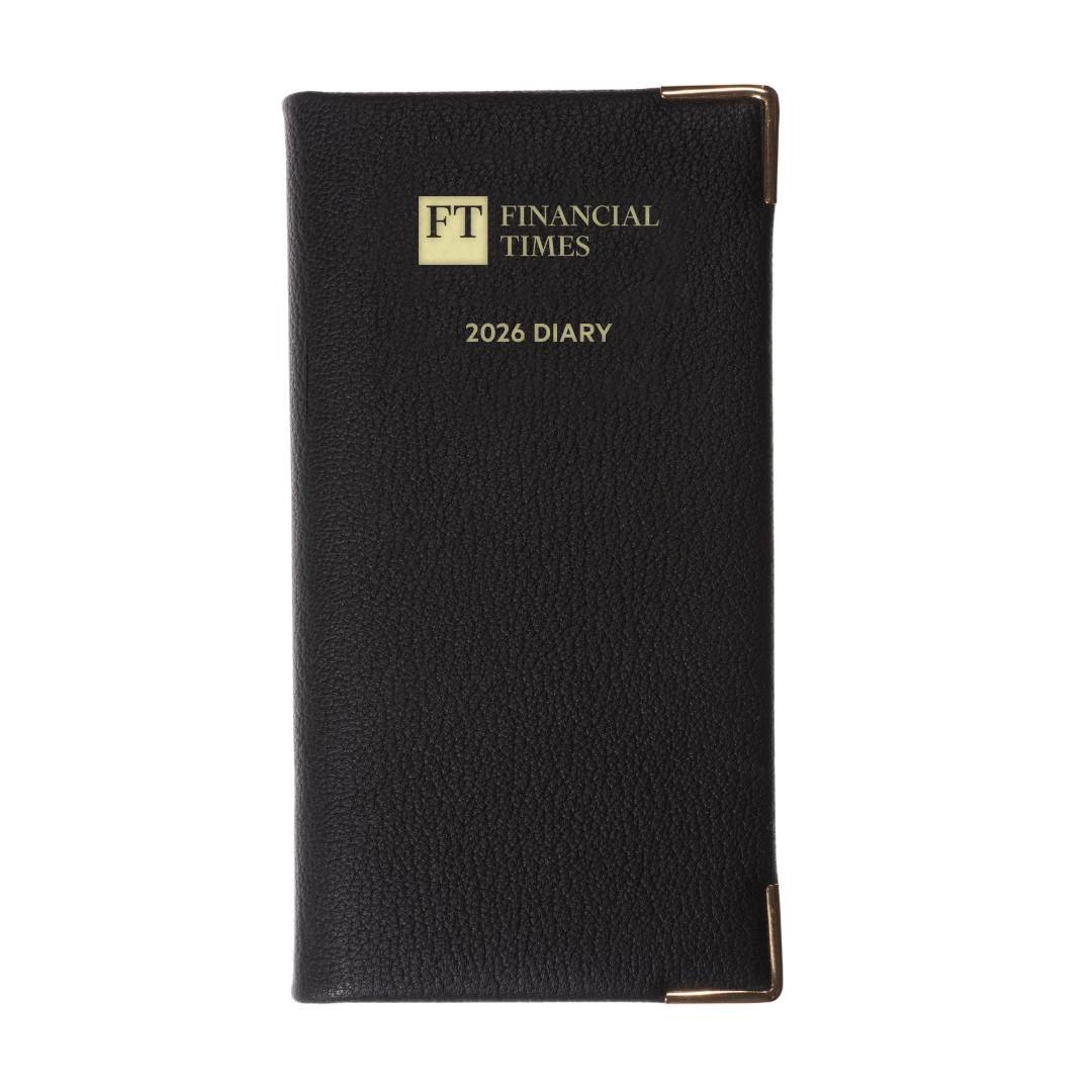 2026 Landscape Pocket Diary (Pink paper) - Week to View - Black (PP-26)