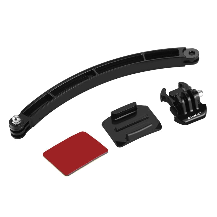 PULUZ Outdoor Helmet Extension Arm Set for Action Cameras โ Jaws Flex Clamp Mount for GoPro Hero12/11/10/9/8/7/6/5, Insta360 Ace/Ace Pro, DJI Osmo Action 4