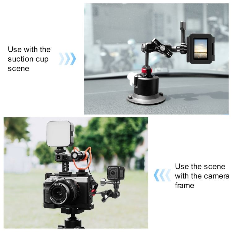 PULUZ Magic Arm Multi-way Ball Aluminum Alloy Mount (Black)