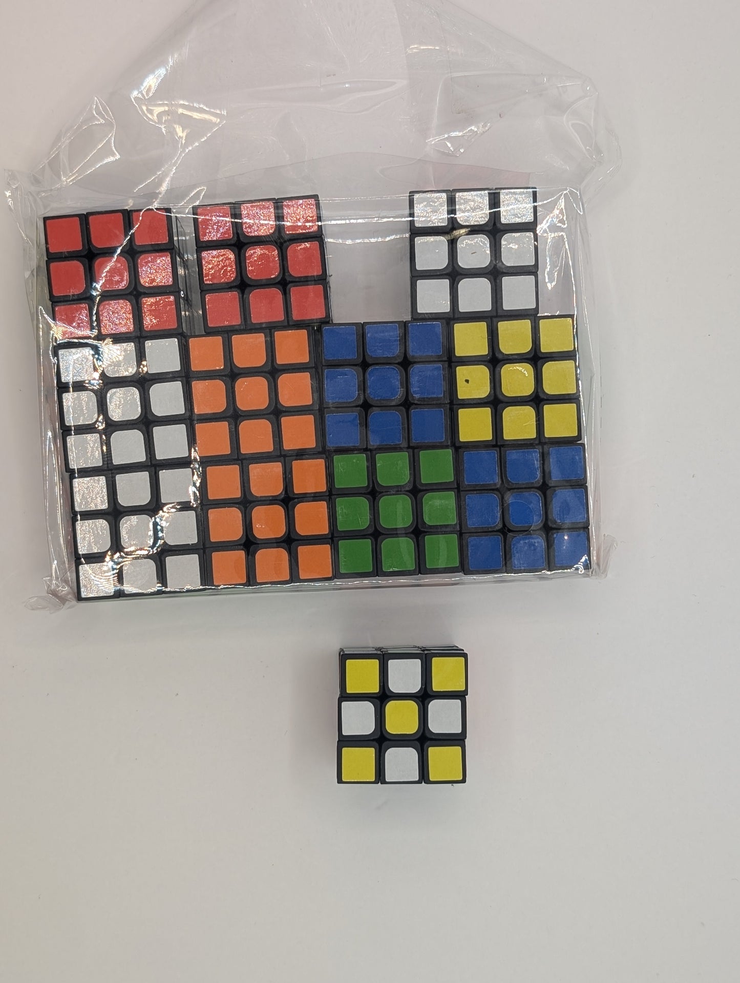 Pack of 12 mini 3x3 cubes