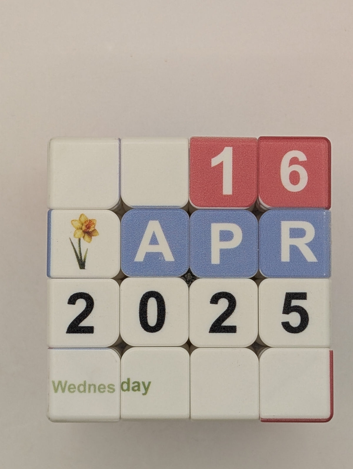 4x4 Calendar Cube - Perpetual Date Display Puzzle (2000-2089)