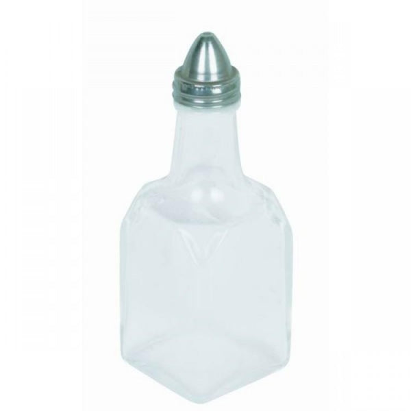 Stainless Steel Oil and Vinegar Cruets 177ml / 6oz - Pack of 12