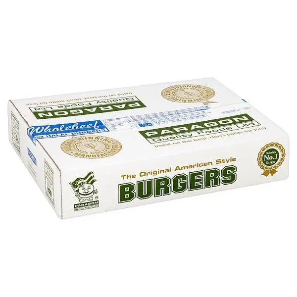 Paragon Wholebeef Halal Burgers 48 x 56g (2.68kg)