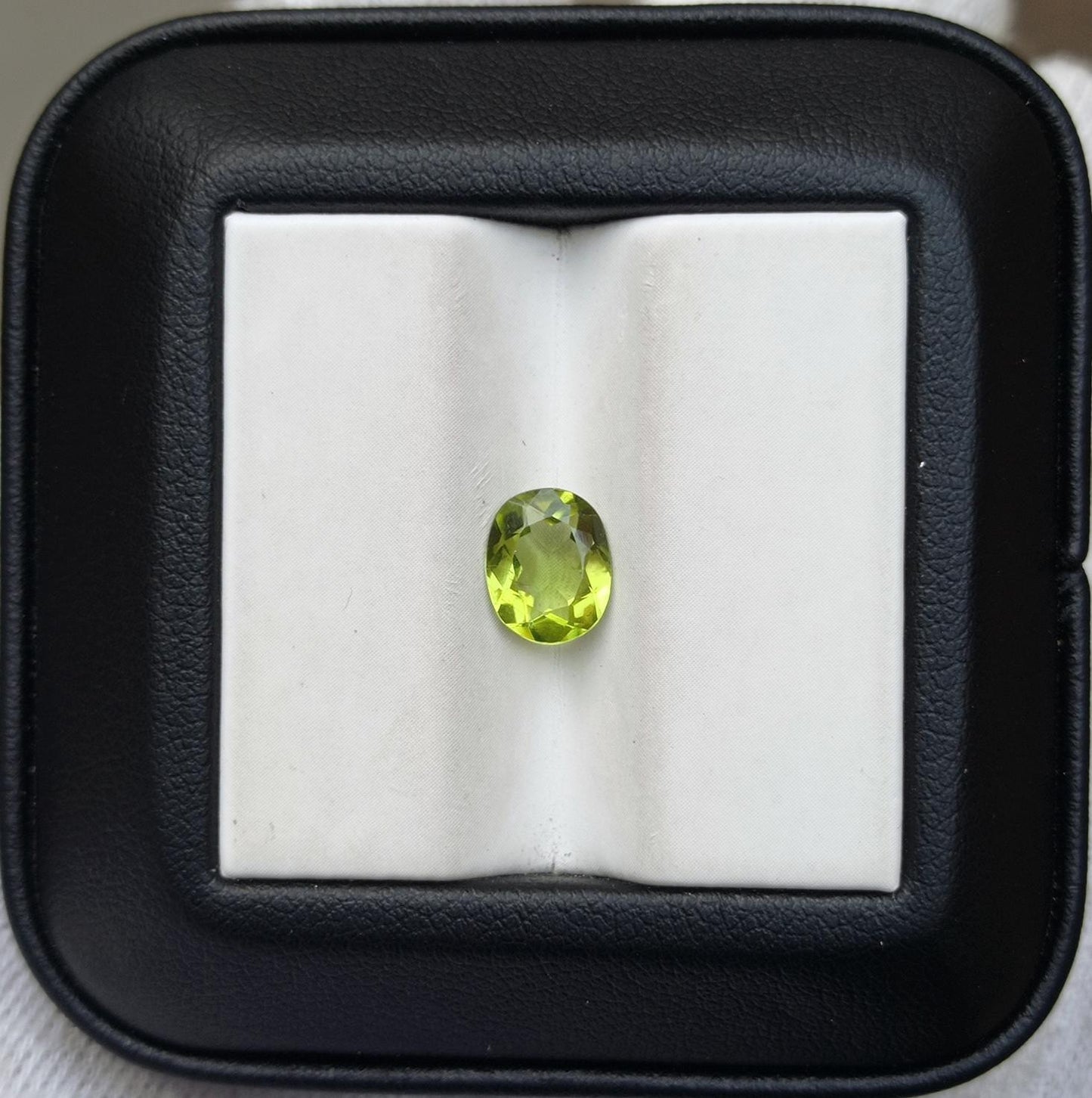 1.35ct Peridot Gemstone- Olivine - Chrysolite Gem - August Birthstone - 8x6.4x3mm