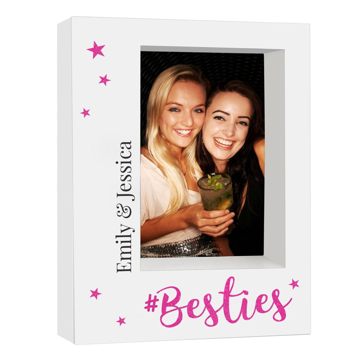 Personalised Besties 5x7 Inch Box Photo Frame