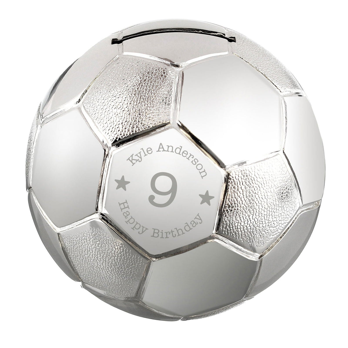 Personalised Big Age Football Money Box
